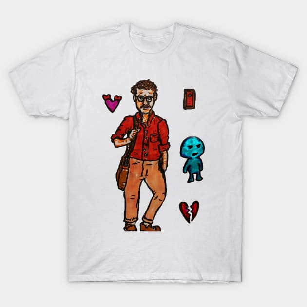 HER, Joaquin Phoenix, Spike Jonze, Theodore T-Shirt by MattisMatt83